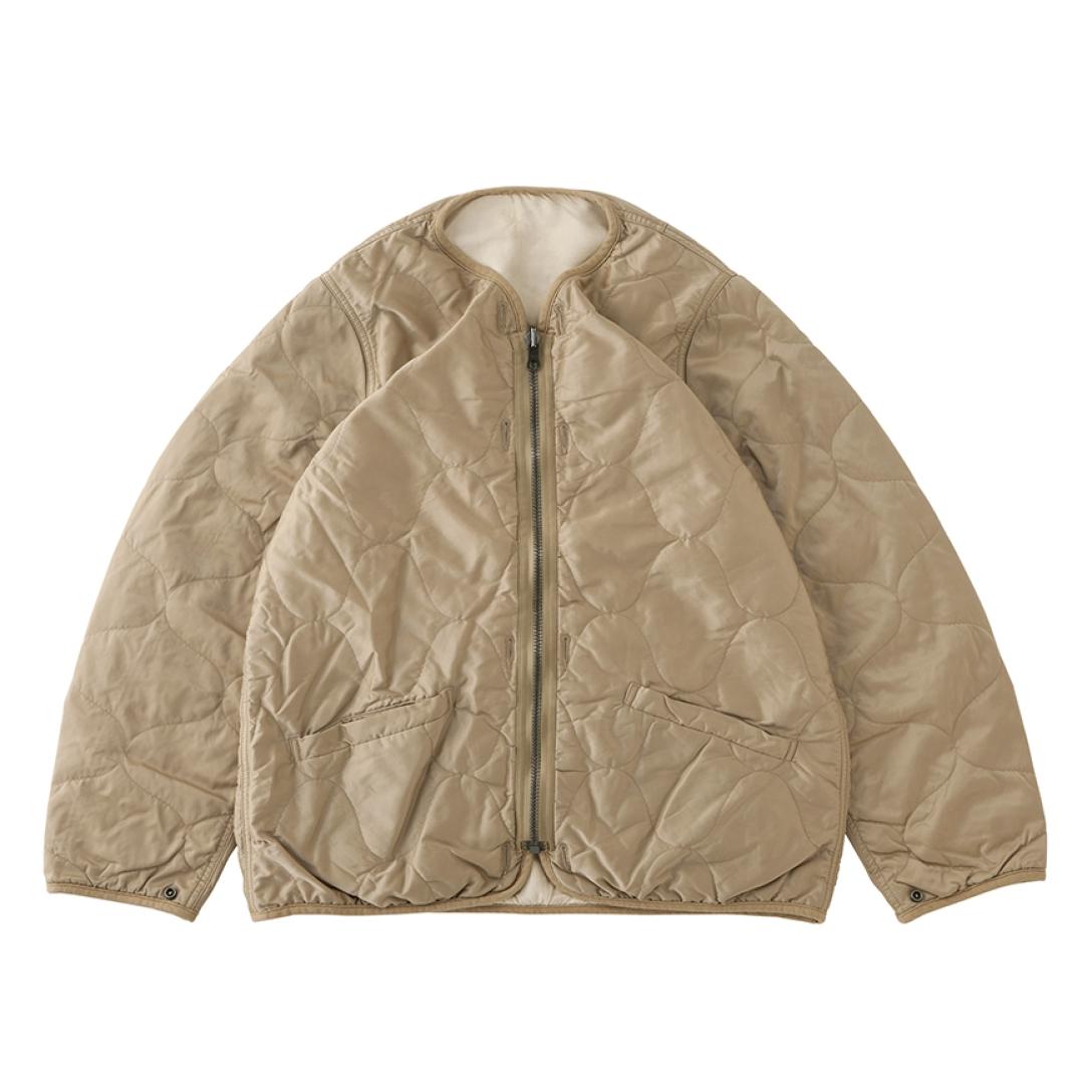 てなグッズや visvim iris liner jacket olive サイズ2 ノーカラー